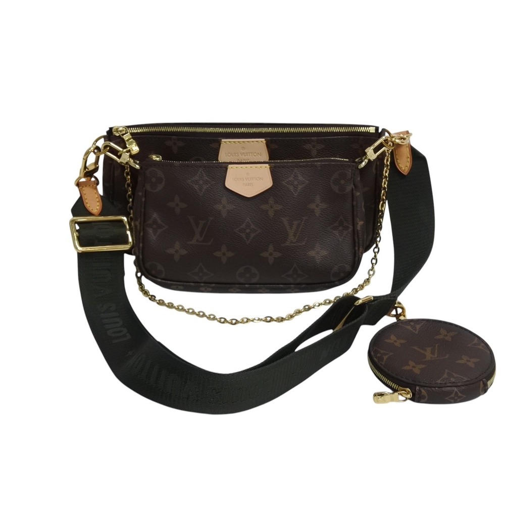 LOUIS VUITTON Multipochette Accessoires Khaki Green Shoulder Bag Monogram